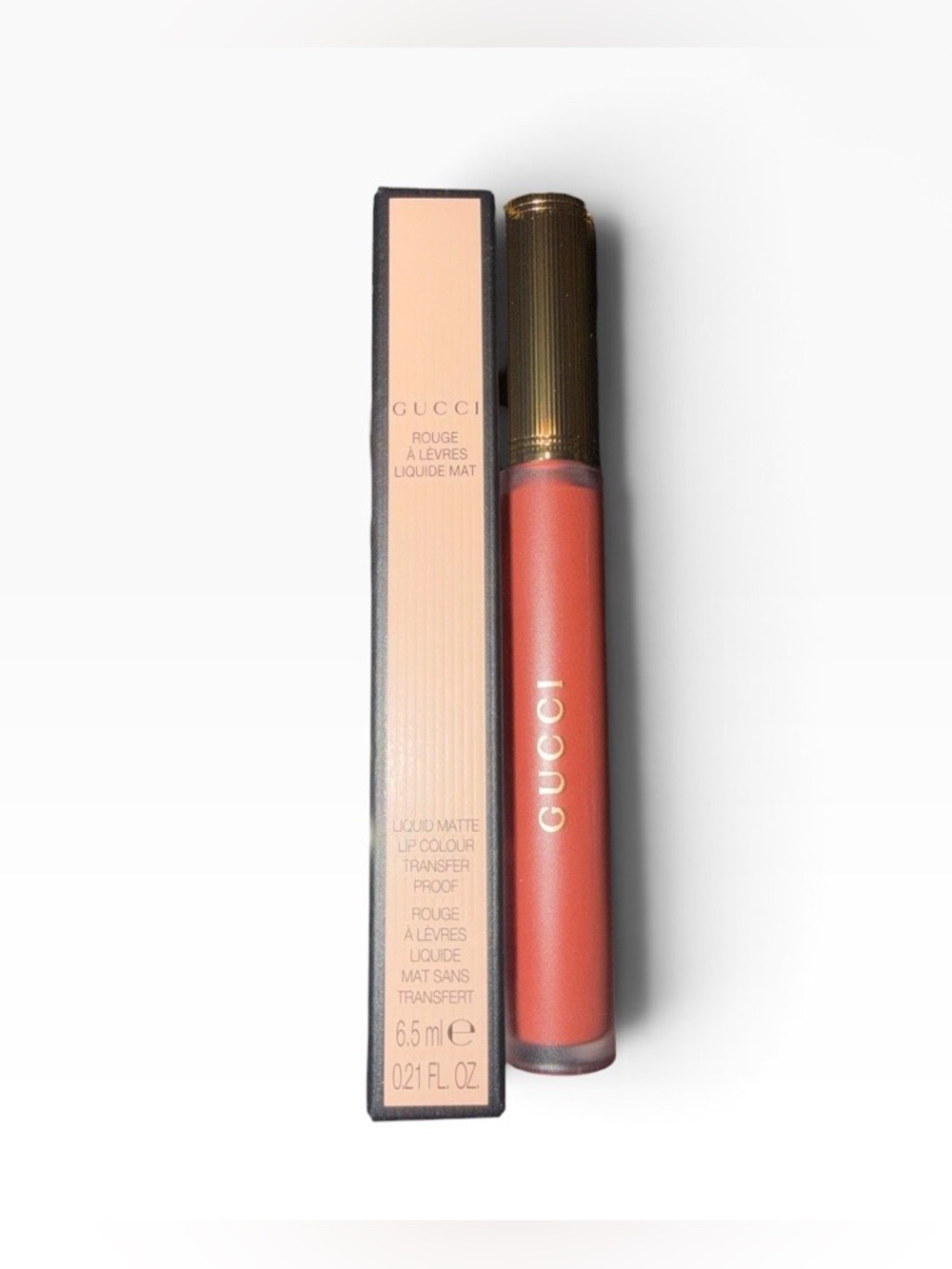 Gucci Rouge Liquid Lipstick in 217 Valeria Rose